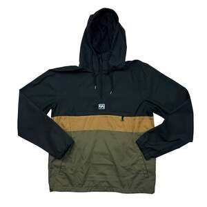 Billabong Mens M Colorblock Anorak Pullover Windbreaker Jacket Hooded M701QBWI